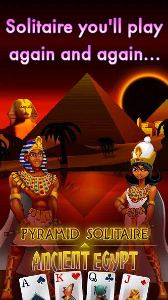 Pyramid Solitaire - Egypt MOD APK на Android — Безлимитные подсказки и отмены ходов — скриншот 2 Pyramid Solitaire - Egypt MOD APK на Android — Безлимитные подсказки и отмены ходов — скриншот 2