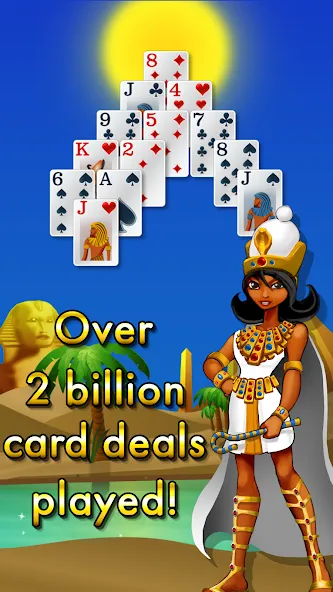 Pyramid Solitaire - Egypt MOD APK на Android — Безлимитные подсказки и отмены ходов — скриншот 5 Pyramid Solitaire - Egypt MOD APK на Android — Безлимитные подсказки и отмены ходов — скриншот 5