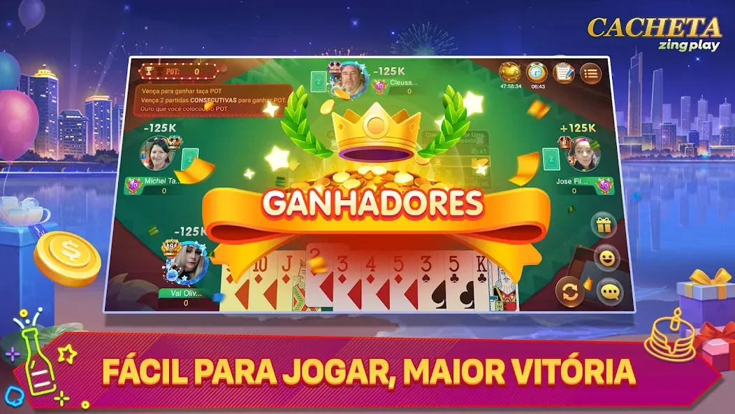 Cacheta - Pife - Jogo online — Мод: Dinheiro ilimitado e cartas desbloqueadas — скриншот 4
