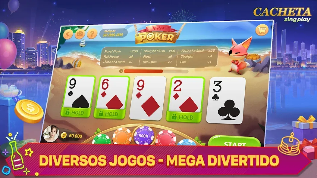 Cacheta - Pife - Jogo online — Мод: Dinheiro ilimitado e cartas desbloqueadas — скриншот 5