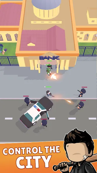 Скачать взломанную Merge Gangster Heist vs Police — Безлимитные деньги и оружие — скриншот 4