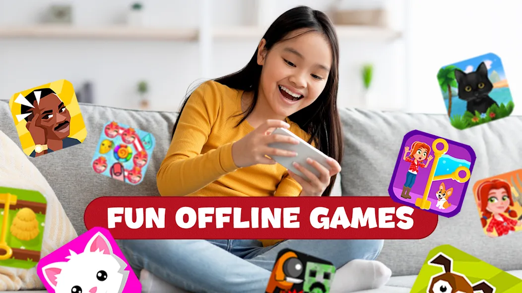 Скачать Offline Games: don't need wifi — Последняя версия (Без рекламы и всё разблокировано) — скриншот 1