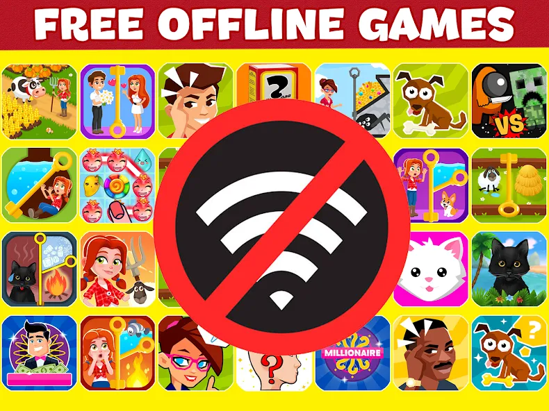 Скачать Offline Games: don't need wifi — Последняя версия (Без рекламы и всё разблокировано) — скриншот 5