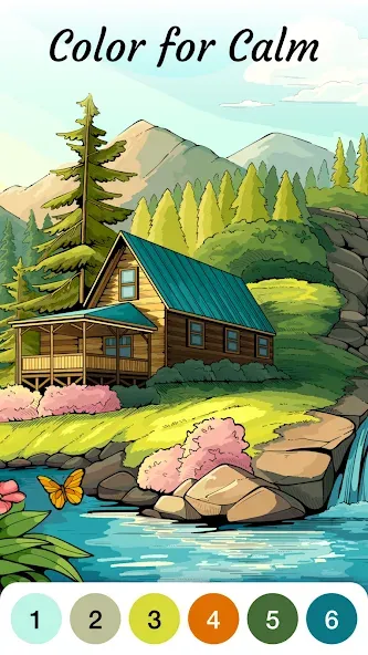 Скачать взлом Zen Color - Color By Number на Андроид — Без рекламы и всё открыто — скриншот 4