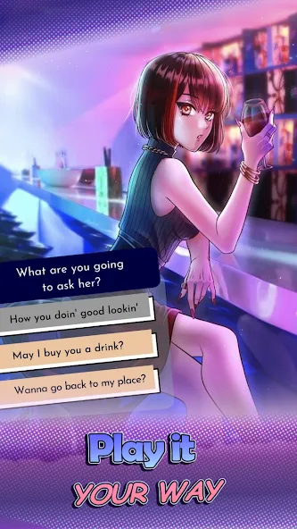 Скачать HaremKing - Waifu Dating Sim на Андроид — Безлимитные деньги и открыты все сцены — скриншот 1