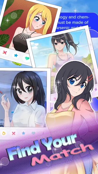 Скачать HaremKing - Waifu Dating Sim на Андроид — Безлимитные деньги и открыты все сцены — скриншот 4