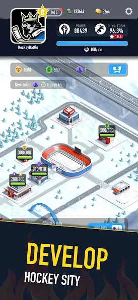 Hockey Battle 2 MOD — Безлимитные деньги и усиленные игроки на Андроид — скриншот 1 Hockey Battle 2 MOD — Безлимитные деньги и усиленные игроки на Андроид — скриншот 1