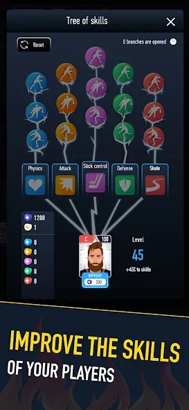 Hockey Battle 2 MOD — Безлимитные деньги и усиленные игроки на Андроид — скриншот 2 Hockey Battle 2 MOD — Безлимитные деньги и усиленные игроки на Андроид — скриншот 2