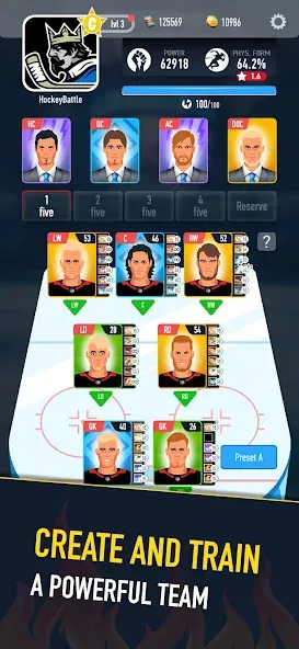 Hockey Battle 2 MOD — Безлимитные деньги и усиленные игроки на Андроид — скриншот 3 Hockey Battle 2 MOD — Безлимитные деньги и усиленные игроки на Андроид — скриншот 3