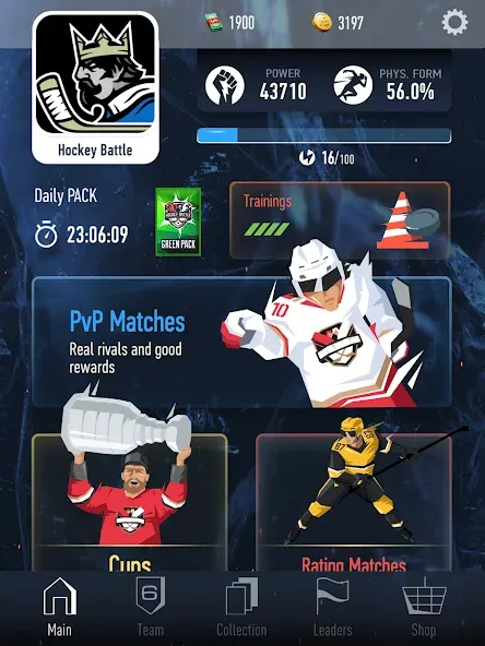 Hockey Battle 2 MOD — Безлимитные деньги и усиленные игроки на Андроид — скриншот 5 Hockey Battle 2 MOD — Безлимитные деньги и усиленные игроки на Андроид — скриншот 5