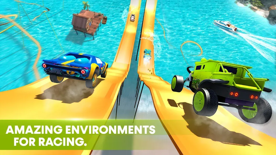 Скачать Race Off - Monster Truck Games MOD APK — Безлимитные деньги и топливные бонусы — скриншот 1