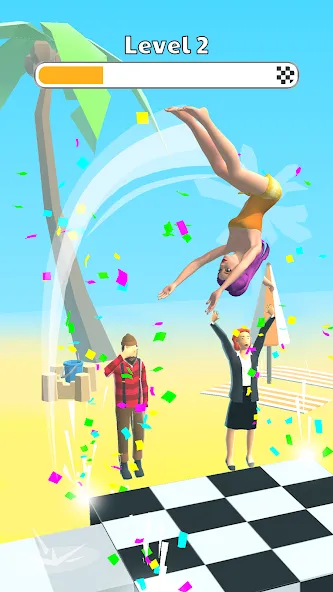 Human Flip: Jump Master Game MOD APK — Безлимитные монеты и суперпрыжок — скриншот 2