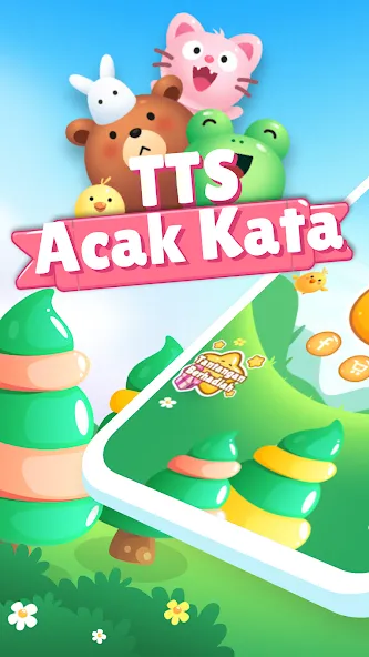 Скачать Acak Kata - Teka Teki Silang MOD APK — Подсказки без ограничений и все уровни открыты — скриншот 1