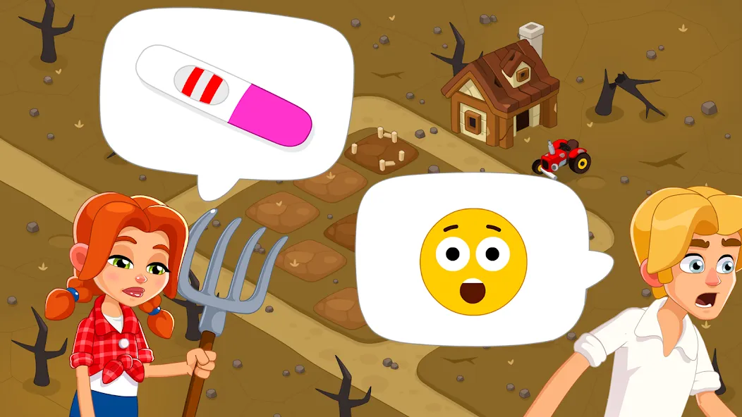 Idle Farm Game Offline Clicker — Мод: Безлимитные монеты и ускоренная прокачка — скриншот 1