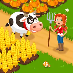 Idle Farm Game Offline Clicker — Мод: Безлимитные монеты и ускоренная прокачка
