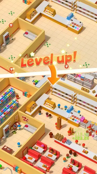 Взломанная My Idle Supermarket Simulator на Андроид — Безлимитные деньги и всё открыто — скриншот 5