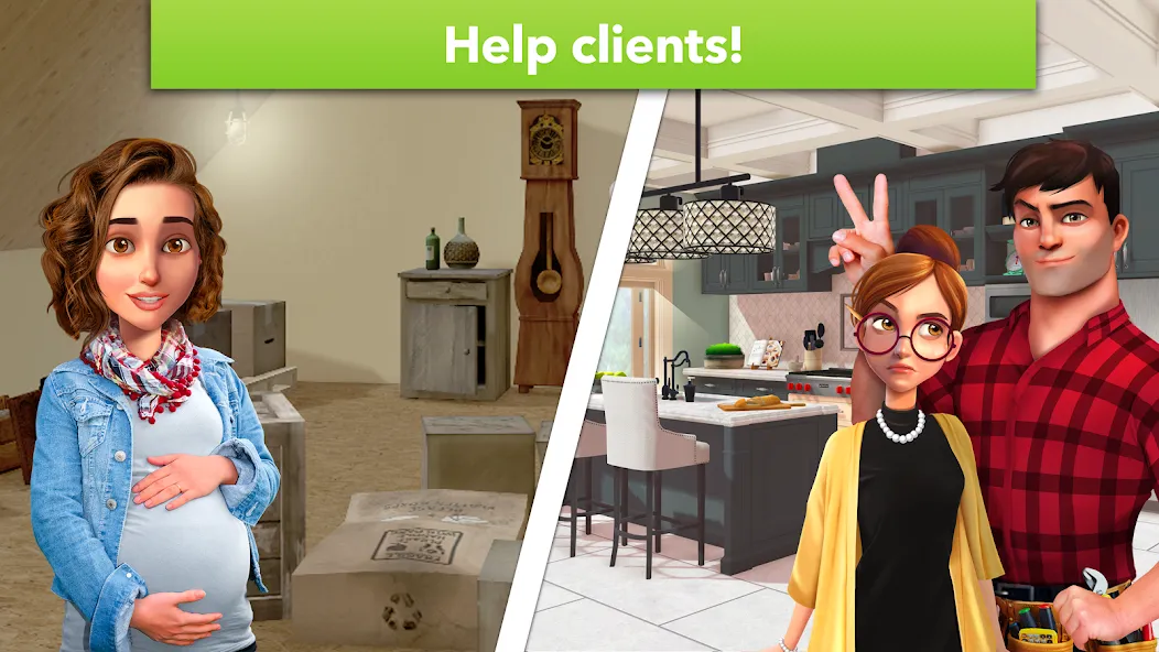 Home Design Makeover (Мод Безлимитные деньги и подсказки) — скриншот 4 Home Design Makeover (Мод Безлимитные деньги и подсказки) — скриншот 4