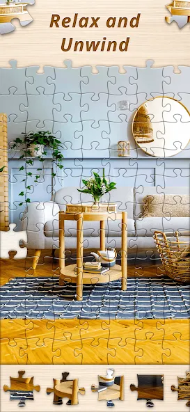 Взломанная Jigsaw Premium Puzzles HD на Андроид — Премиум функции и все пазлы открыты — скриншот 4