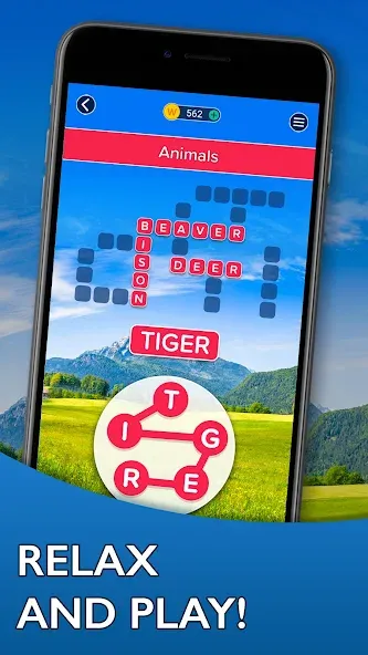 Word Trip Mod APK Безлимитные подсказки и монеты — Скачать на Андроид — скриншот 1