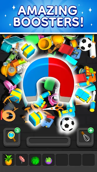 Match 3D - Tile Triple Puzzle на Андроид — Мод Без рекламы и много подсказок — скриншот 3