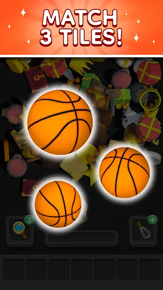 Match 3D - Tile Triple Puzzle на Андроид — Мод Без рекламы и много подсказок — скриншот 5