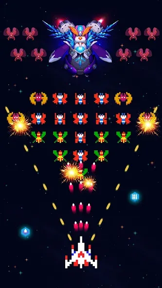 Скачать Falcon Squad - Galactica — Модификация Много денег и бесконечные жизни — скриншот 1