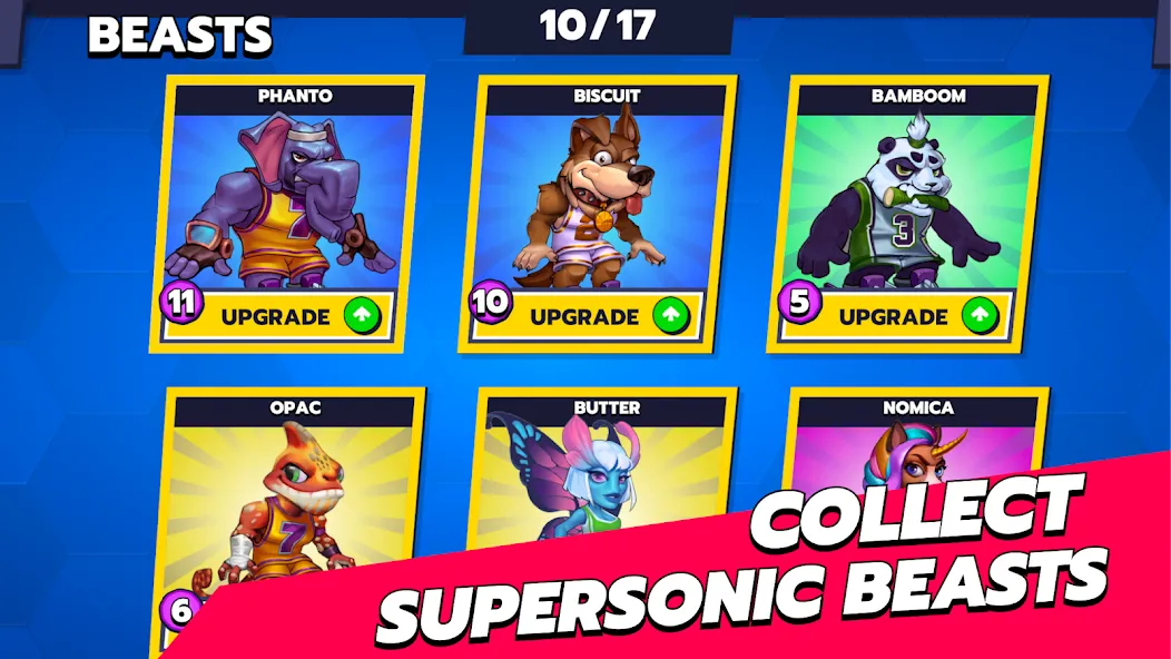 Скачать Beast League Super Sports на телефон — Безлимитные деньги и все персонажи — скриншот 4