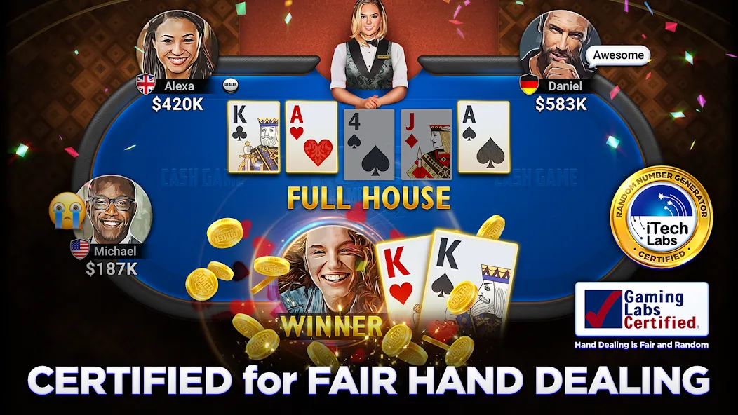 Скачать Poker Championship - Holdem на Android — Безлимитные фишки и премиум доступ — скриншот 1 Скачать Poker Championship - Holdem на Android — Безлимитные фишки и премиум доступ — скриншот 1