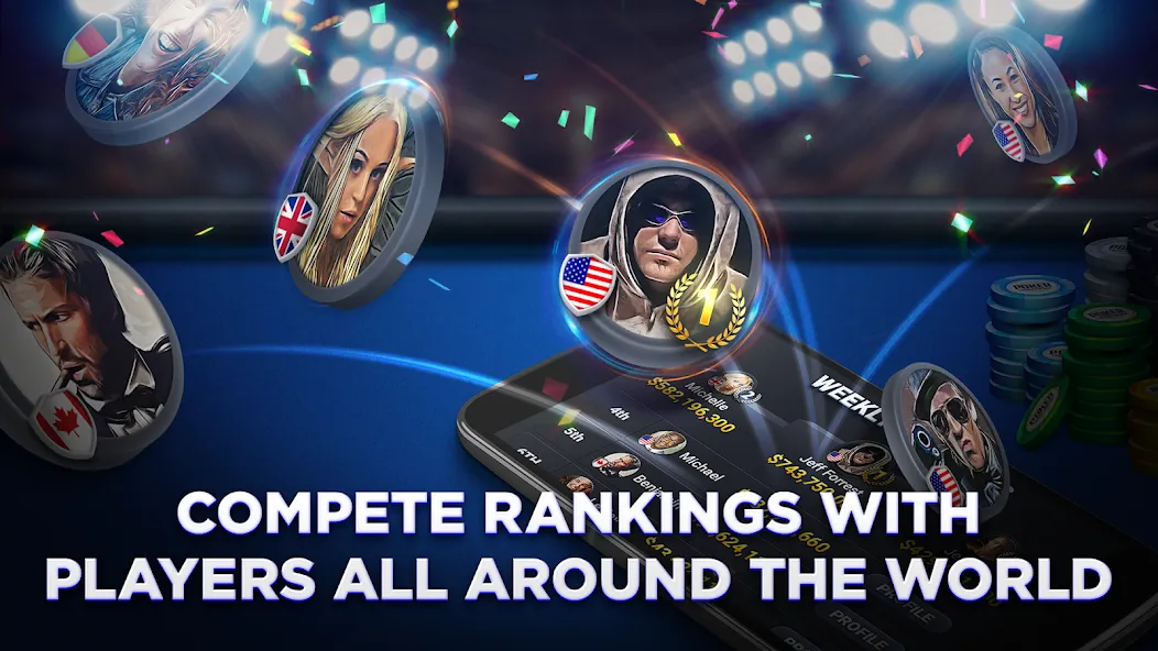 Скачать Poker Championship - Holdem на Android — Безлимитные фишки и премиум доступ — скриншот 2 Скачать Poker Championship - Holdem на Android — Безлимитные фишки и премиум доступ — скриншот 2