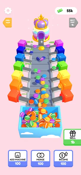 Скачать Dessert Factory Idle MOD APK — Безлимитные деньги и ресурсы — скриншот 2