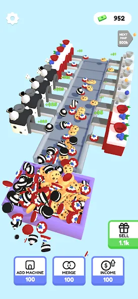 Скачать Dessert Factory Idle MOD APK — Безлимитные деньги и ресурсы — скриншот 5