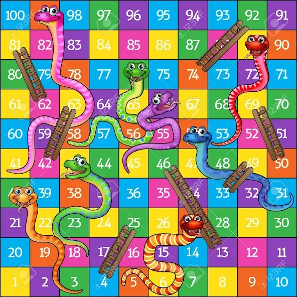 Snake and ladder (Мод Без рекламы и бесконечные ходы) — скриншот 4