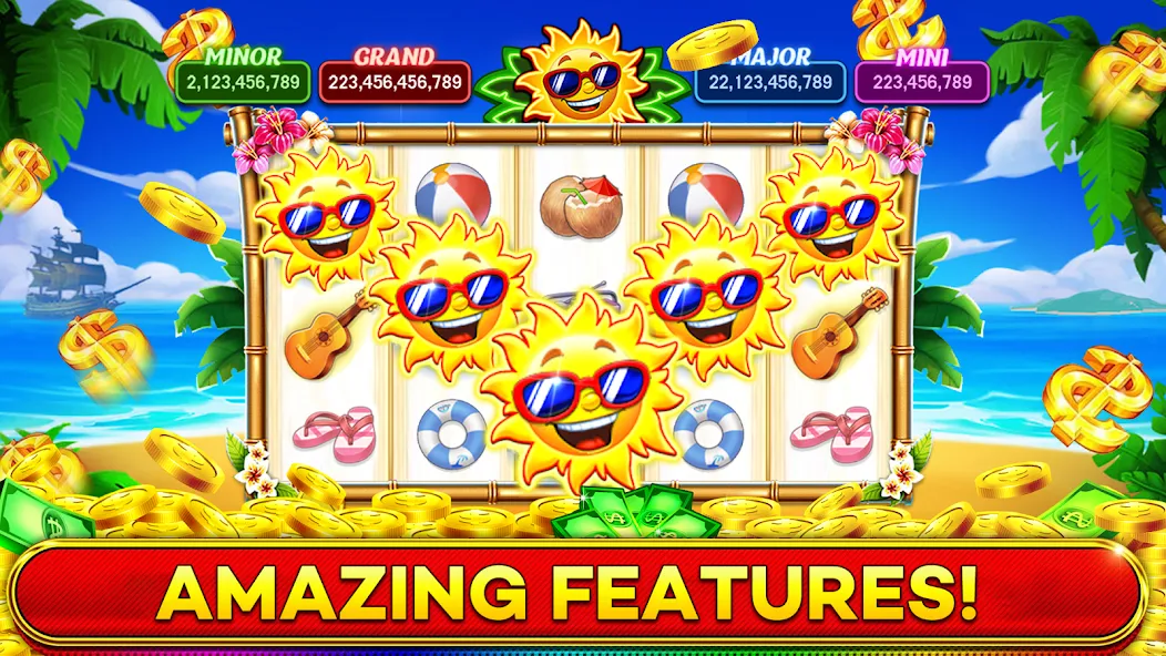 Скачать Jackpot Boom Casino Slot Games (Мод: Безлимитные монеты и бонусы) на Андроид — скриншот 4