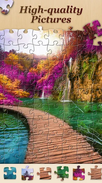 Скачать взломанную Jigsawscapes® - Jigsaw Puzzles — Без рекламы и все пазлы открыты — скриншот 5