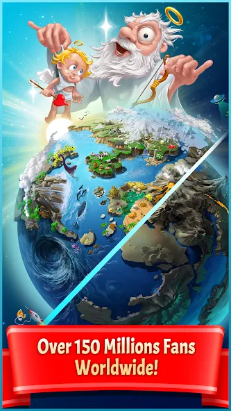 Doodle God Planet Blitz MOD — Безлимитные ресурсы и все планеты открыты на Андроид — скриншот 1