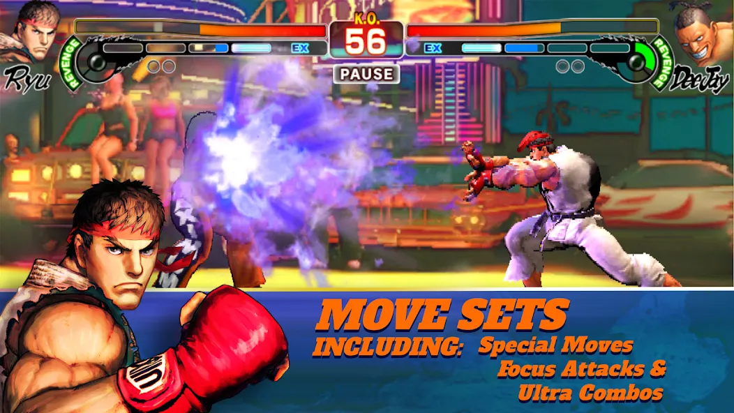 Скачать Street Fighter IV CE MOD APK — Безлимитные деньги и все бойцы открыты — скриншот 2