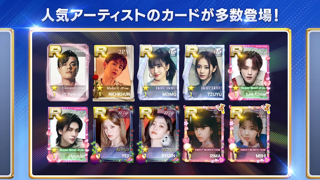 SUPERSTAR JYPNATION MOD — Безлимитные очки и открыты все карты на Андроид — скриншот 2