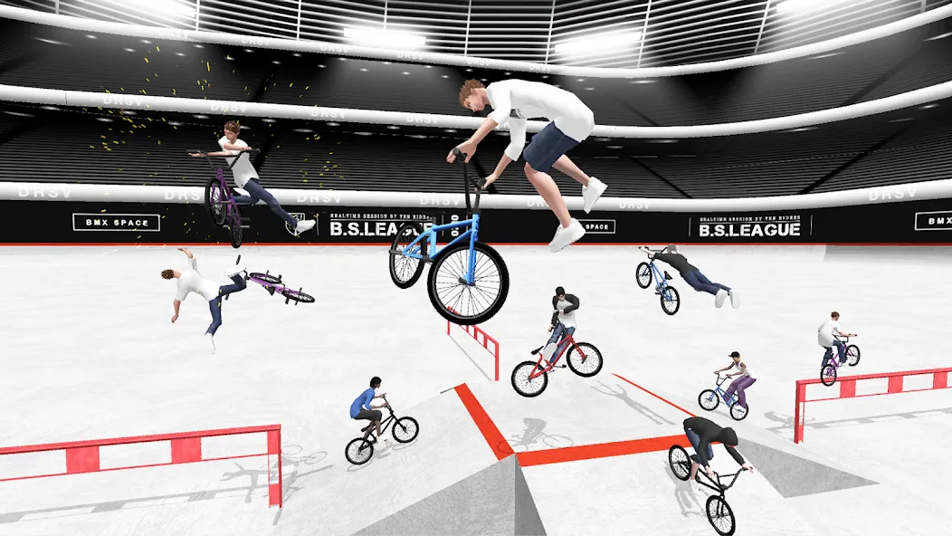 BMX Space — Взломанная версия (Безлимитные деньги и все трюки) — скриншот 1