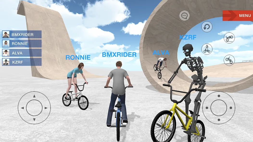 BMX Space — Взломанная версия (Безлимитные деньги и все трюки) — скриншот 2