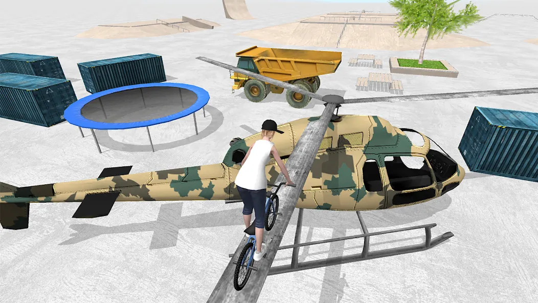 BMX Space — Взломанная версия (Безлимитные деньги и все трюки) — скриншот 3