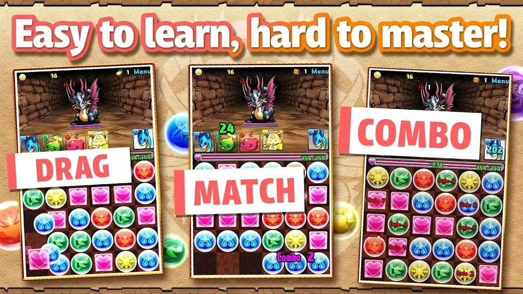 Puzzle & Dragons (Мод Безлимитные деньги и энергия) — скриншот 2