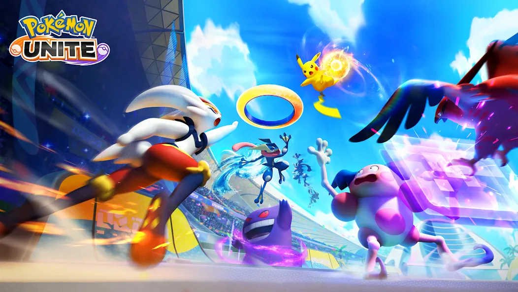 Pokémon UNITE на Андроид — Безлимитные ресурсы и открытые персонажи — скриншот 1 Pokémon UNITE на Андроид — Безлимитные ресурсы и открытые персонажи — скриншот 1