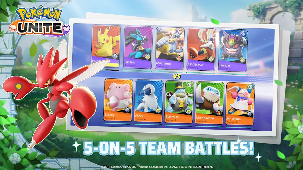 Pokémon UNITE на Андроид — Безлимитные ресурсы и открытые персонажи — скриншот 3 Pokémon UNITE на Андроид — Безлимитные ресурсы и открытые персонажи — скриншот 3