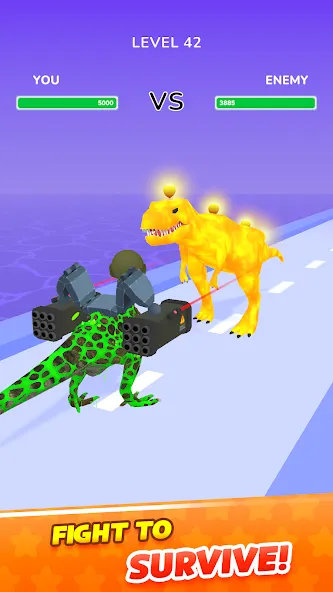 Dino Evolution Run 3D MOD APK на Android — Безлимитные деньги и усиленные динозавры — скриншот 3 Dino Evolution Run 3D MOD APK на Android — Безлимитные деньги и усиленные динозавры — скриншот 3