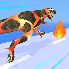 Dino Evolution Run 3D MOD APK на Android — Безлимитные деньги и усиленные динозавры