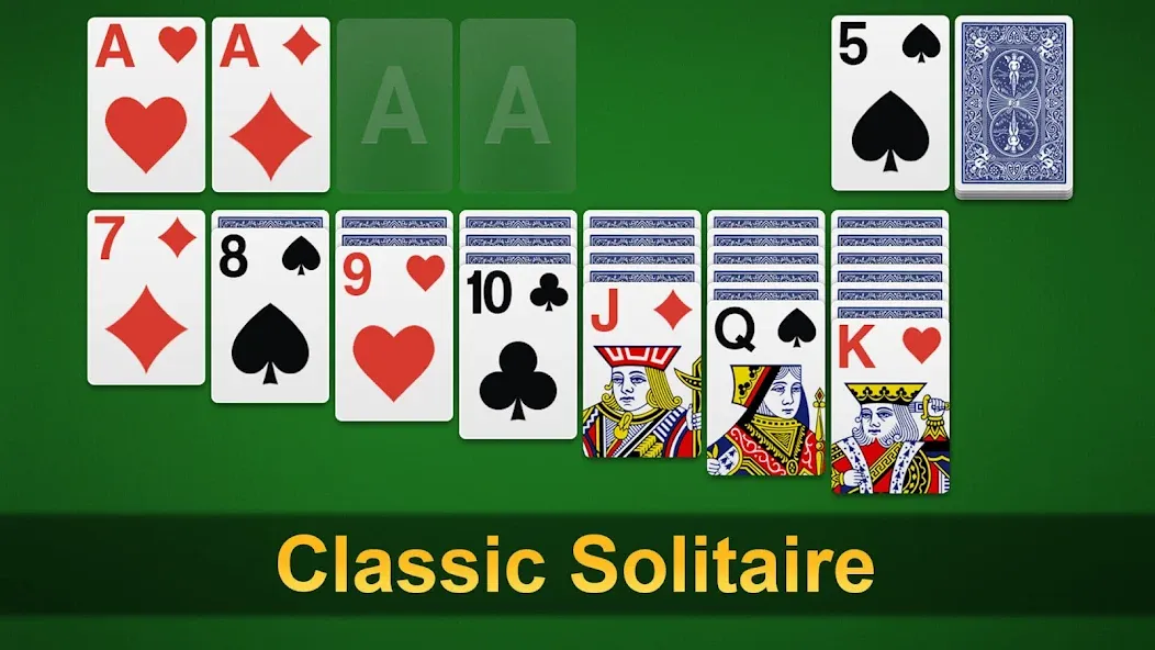 Скачать Klondike Solitaire - Patience на Андроид — Без рекламы и много подсказок — скриншот 1