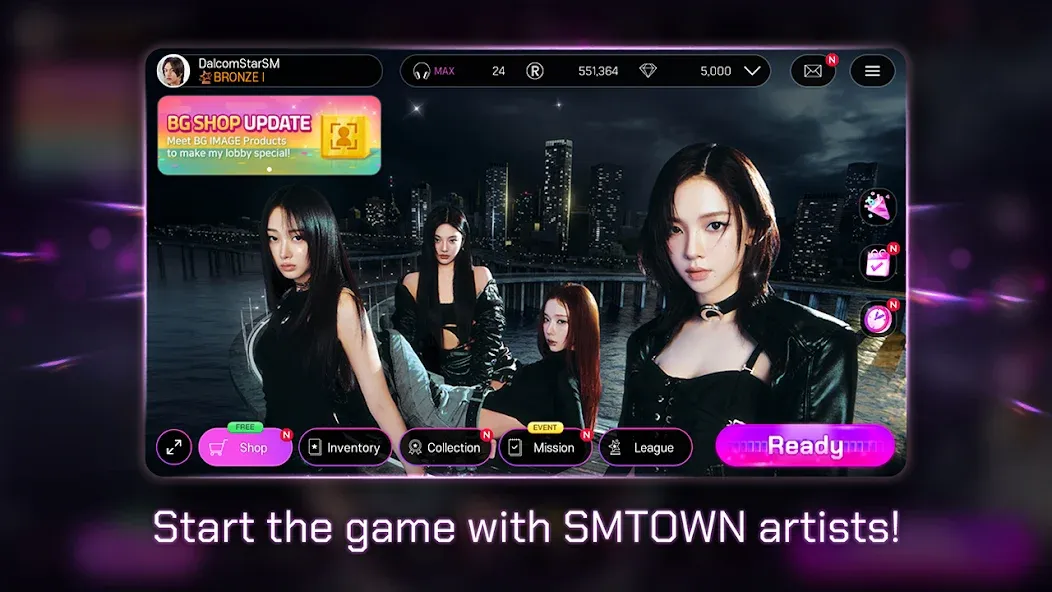SUPERSTAR SMTOWN на Андроид — Безлимитные алмазы и открыты все песни — скриншот 2