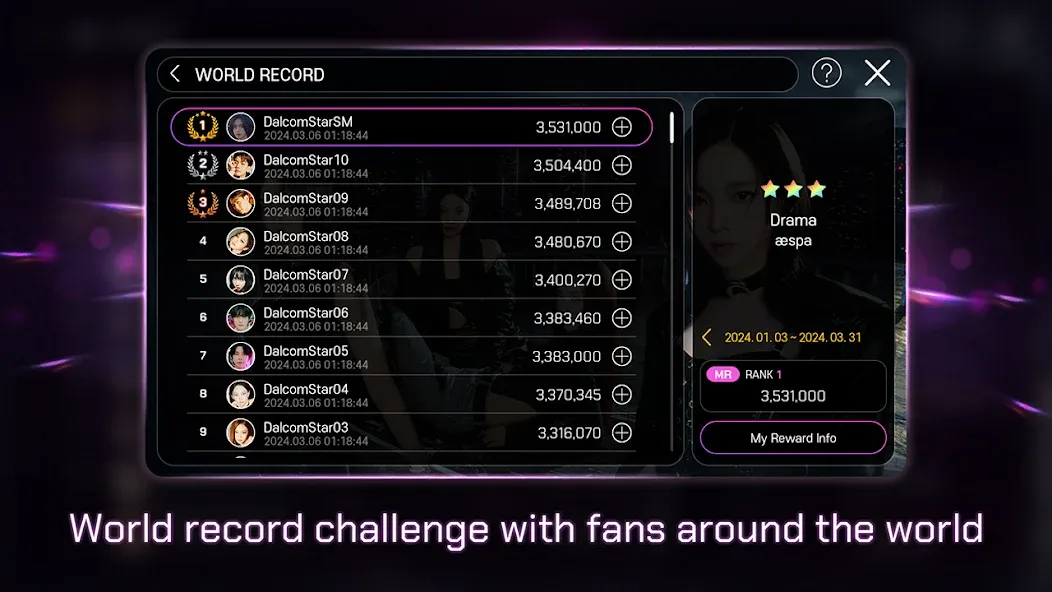 SUPERSTAR SMTOWN на Андроид — Безлимитные алмазы и открыты все песни — скриншот 4