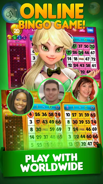 Скачать взломанную Bingo City 75 : Bingo & Slots — Безлимитные монеты и бонусы — скриншот 2