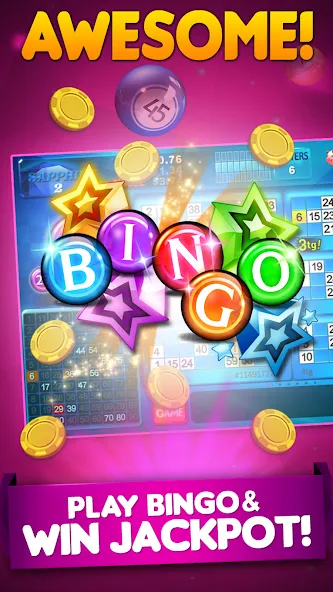 Скачать взлом Bingo 90 Live : Vegas Slots на Андроид — Безлимитные монеты и бонусы — скриншот 3